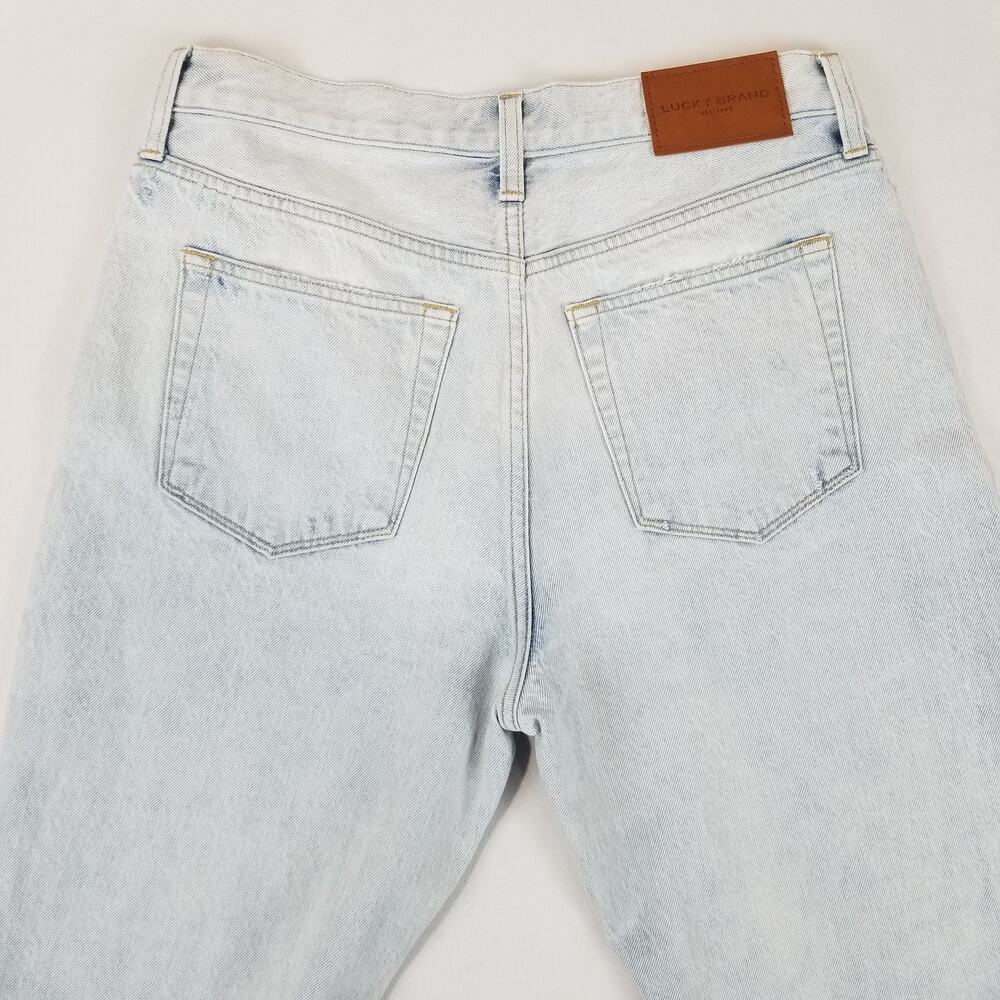 Lucky Brand Jeans Womens 6 28R Light Wash Drew Mom High Rise Tapered Denim Pants - Picture 3 of 15